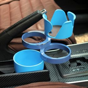 Car Cup Holders Car-styling Car Truck Drink Water Cup Bottle Can Holder Door Mount Stand ABS Rubber Drinks Holders (Color: Blue)